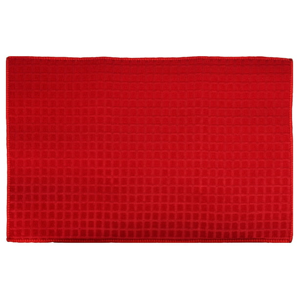 In Red Set of 2! Brand New 12x18 Kitchen Dish Drying Microfiber Mats